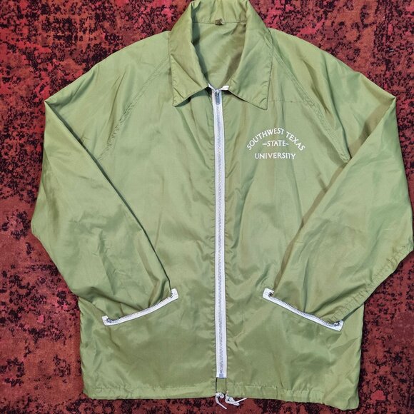vtg TEXAS SW UNIVERSITY Jacket L. talon hilfiger coach college ivy league lauren - Picture 12 of 12